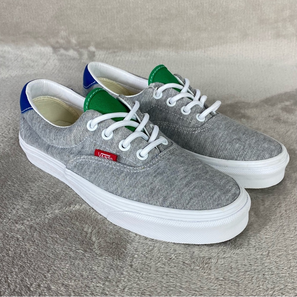 Vans Era 59 Varsity Shoes Men 5.5 Women 7 Gray Blue Skate Sneakers NEW